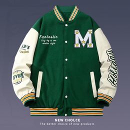 Mens Jackets Korean Fashion Brand Jacket Loose Baseball Neck Coat Academy Unisex Spring Autumn Top Veste De Homme Clothing 230810