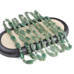 Chains 1strand Natural Stone Green Aventurine Beads Necklace Charming Women Girls Exquisite Jewellery Accessories Party Gifts 45cm