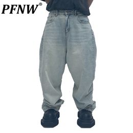 Mens Jeans PFNW Spring Summer Streetwear Baggy Techwear Flare Fashion Wearproof Personality Wide Leg Denim Pants 12A9286 230809