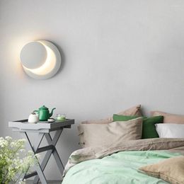 Wall Lamps Modern Led Lamp Light Round For Home Bedroom Living Room Surface Mounted Sofa Background Sconce Lighting Fixture