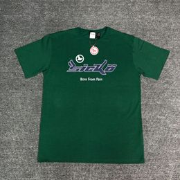 Men's T-Shirts Sicko Green Born From Pain IAN CONNOR T Shirts T-Shirt Hip Hop Skateboard Street Cotton T-Shirts Tee Top kenye #30 230809