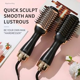 3-in-1 Hot Air Styling Comb - Straighten, Curl & Dry Your Hair in One Step!
