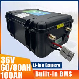 36V 60AH 80AH 100AH Li-ion 3600W Lithium Polymer Battery For Electronic Walkers Home Solar Trolling Motor Fishing Boat