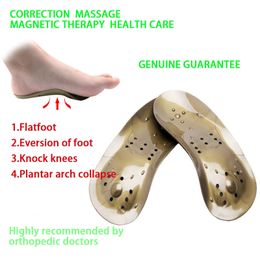 Shoe Parts Accessories Premium Ortic Gel Insoles Orthopaedic Flat Foot Magnetic Therapy Sole Pad Shoes Insert Arch Support Pad Plantar Fasciitis 230809