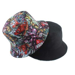 Wide Brim Hats Bucket Hats 2021 Harajuku Fisherman Hat Reversible Bucket Hats For Men Women Fashion Bob Chapeau Street Hip Hop Bucket Cap HKD230810