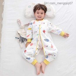 Pajamas Summer Baby Split Leg Sleeping Bag Newborn Cotton Gauze Anti Kick Quilt Sleeping Bag Children's Thin Breathable Home Fur Z230811
