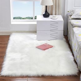 Soft Artificial Sheepskin Rug Chair Cover Artificial Wool Warm Hairy Carpet Seat Fur Fluffy Area Rugs Home Decor 60 120cm2040