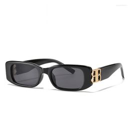 Sunglasses Retro Rectangle Sun Glasses 2023 Brand Travel Small Men Women Vintage Lens Feminino UV400