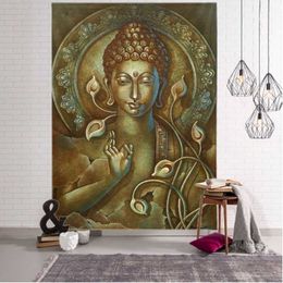 Tapestries Tapestry Indian Buddha Meditation Home Decoration Wall Hanging Hippie Bohemian Mandala Aesthetics Room Decoration