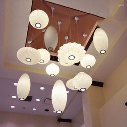 Pendant Lamps Silk Chandelier Personality Creative Restaurant Lamp El Engineering Zen Lantern