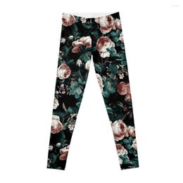 Active Pants Roses Green Leggings Harem Legins For Women Tight Fitting Woman Gym