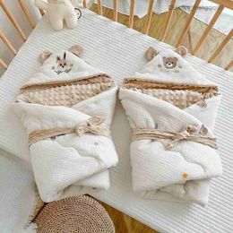 Pyjamas Baby sleeping bag baby baby cotton 0-6 months old baby blanket cotton bag Z230811