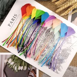 Other Hand Tools Wholesale Colourful 12-18cm Goose Wing Feathers Wedding Party Decoration DIY Jewellery Creation Plume Headdress Table Centrepieces 230810