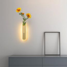 Wall Lamp Nordic Led Creative Flower Plant Light Corridor Bedroom Bedside Modern Aisle Decoration Decor