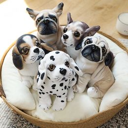 Stuffed Plush Animals 1pc 20CM Pet Dog Plush Toy Lifelike Pug Dog Stuffed Soft Doll Christmas Gifts For Kids