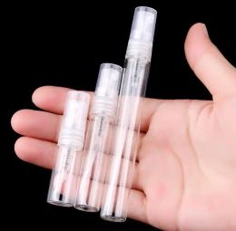 wholesale In stock! 2ml/3ml/5ml/10ml mini portable perfume glass bottle spump bottle 720/pack safty package! LL