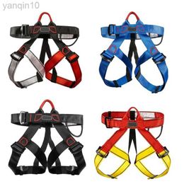 Rock Protection Outdoor Sit Down Safety Belt Waist Safety Harness for Mountaineering Rock Climbing Rappelling Tree Climbing Strap HKD230810