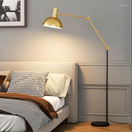 Floor Lamps Black European Living Room Modern Minimalist Luxury Lamp Warm Lighting Bedroom Lampara De Piso Decoration Home