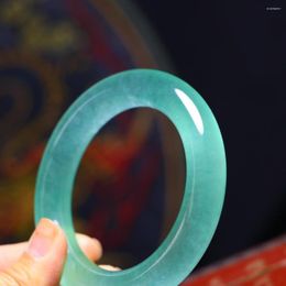 Bangle Myanmar Jadeite Jade Women Natural Gemstone Fine Jewellery Genuine High Grade A Burma Green Jades Round Bracelet