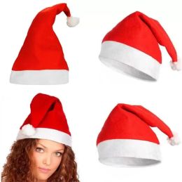 Санта -шляпа Ultra Soft Plush Cosplay Christmas Hats Новогодние украшения взрослые дети рождественские дома для вечеринок в саду 2322 0810