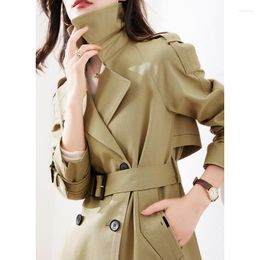 Women's Trench Coats High-end Windbreaker Ladies 2023 Spring And Autumn Clothes In Long Female Thin Coat Korean Version Of Wear