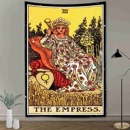 Tapestries Customizable Abstract Tarot Tapestry Mandala Bedroom Wall Decor Wall Pendant Tapestry African Art Room Decor Tapestry R230810