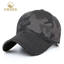 Ball Caps HSSEE Fashion Camouflage Cotton Men Fishing Hat Anti-rust Metal Adjustable Buckle Breathable Comfortable Outdoor Tactical Cap 230809