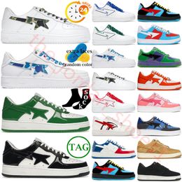 Designer Casual sk8 sta Shoes Grey Black Colour yellow green Camo red Combo Pink ABC Pastel Blue Patent Leather M2 Platform Sneakers Trainers 36-45