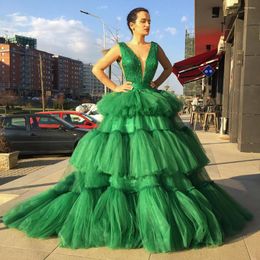 Skirts Voluminous Green Tutu Tulle Ball Gowns Bridal Skirt Very Lush Floor Length Long Women Tull Layered Female Maxi