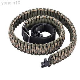 Rock Protection Multifunctional 7-core 550 Braided Paracord Parachute Cord Umbrella Rope Straps Adjustable Rifle Gun Sling Shoulder Strap Belt HKD230810