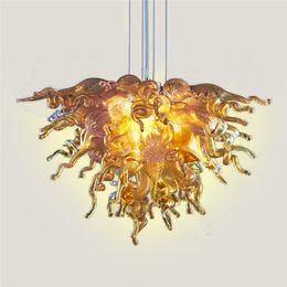 Vintage Luxury Creative Chandelier for Dining Room Hanging Art Ceiling Lighting Home Decor Hand Blown Murano Glass Lamp