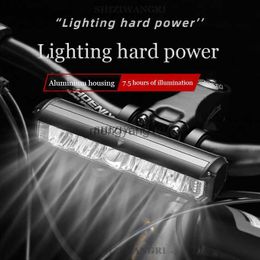 Bike Lights Bicycle Light 8000mAh 5 LED Bike Light Front Rechargeable LED Flashlight 5200LM Headlight with Power Bank Bicycle Accessories HKD230810