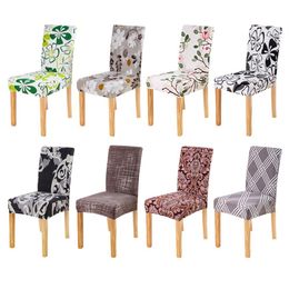 Spandex Chair Cover Removable Kitchen Seat Slipcover Anti-dirty for Banquet Wedding Dining Room Restaurant housse de chaise244x