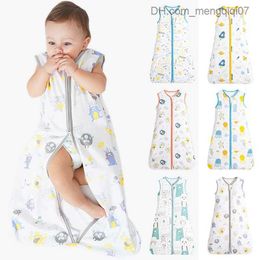 Pajamas Cartoon Baby Sleeping Bag Soft Cotton Baby Swallow Baby Sleeveless Sleeping Bag Autumn Spring Baby Sleeping Bag Z230811