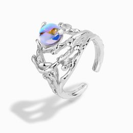 2023 European and American S925 Sterling Silver Personalized Exaggerate Creative Fashion Exquisite New Multi layered Open Ring