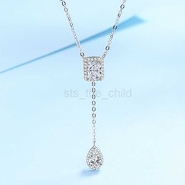 Pendant Necklaces Real Moissanite Necklace 3CT VVS Lab Diamond Pendant Necklaces for Women Gift Sterling Silver Wedding Jewelry