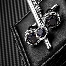 Cuff Links KFLK Jewellery High Quality necktie clip for tie pin mens bars cufflinks set guests Brand cuff links buttons 230809