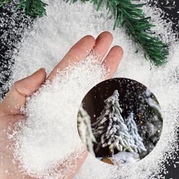 Christmas Decorations 20/40/60g Approx 1-10mm Decor Artificial Plastic Dry Snow Powder Xmas Gift Home Party DIY Scene Prop Supply Decoration
