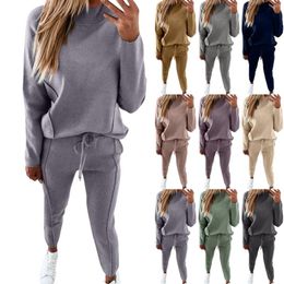 Women's Two Piece Pants Solid Colour Hooded Sports Sweatshirt Set Top Pant Wedding Guest Suits For Women Womens Insulated