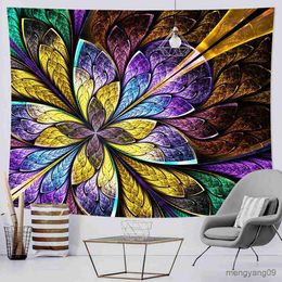 Tapestries Luxury Church Pattern Home Art Tapestry Background Wall Bed Sheet Sofa Blanket Can Be Customized R230810
