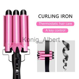 Other Hair Removal Items Hair Curling Iron Ceramic Professional Triple Barrel Hair Curler Egg Roll Hair Styling Tools Hair Styler Wand Curler Irons x0810