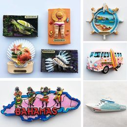 Fridge Magnets Bahamas Tourist Souvenirs for Refrigerators Creative Folk Dance magnetic sticker Home Kitchen Decoration 230809