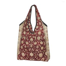 Shopping Bags Kawaii Printed Bohemia Ethnic Antique Persian Carpet Tote Portable Shoulder Shopper Tribal Rug Style Handbag