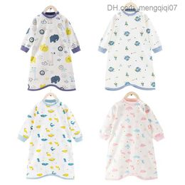 Pyjamas Baby Summer Cotton Long Sleeve Sleep Bag Baby Wearable Blanket Sleep Bag Baby Sleep Bag Z230811