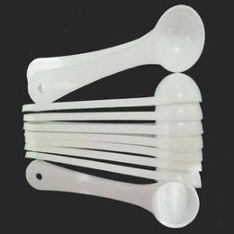 1g Plastic 1 Gramme Scoops Spoons For Food Milk Washing Powder Medcine White Measuring Spoons