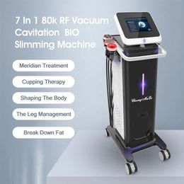 7 In 1 Slimming Machine Vacuum Laser Radio Frequency Rf 40k Body Cavitation Lipo Liposuction Ultrasonic skin whitening device Firming System fat freezing