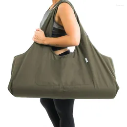 Outdoor Bags Extra Large Yoga Mat Bag Portable Carriers With Big Open Pocket & Inner Zipper Women Men Gym Pilates Canvas