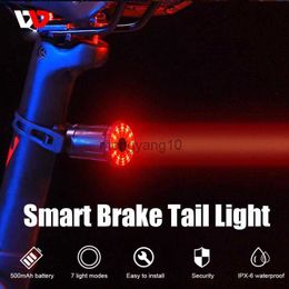 Bike Lights Mountain Bike Equipment Waterproof 6 Lighting Modes 500mah Battery Usb Charging Polymer Battery Bicycle Equipment Main Lamp Led HKD230810