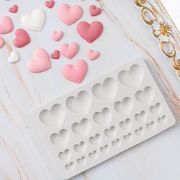 Baking Moulds DIY love silicone mold chocolate fondant cake heartshaped dessert decoration baking supplies 230809