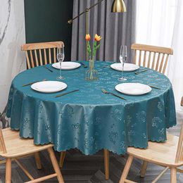 Table Cloth PU Round Tablecloth With Lace Waterproof Stain Resistant And Oil Used For Weddings Printing Dining Tables